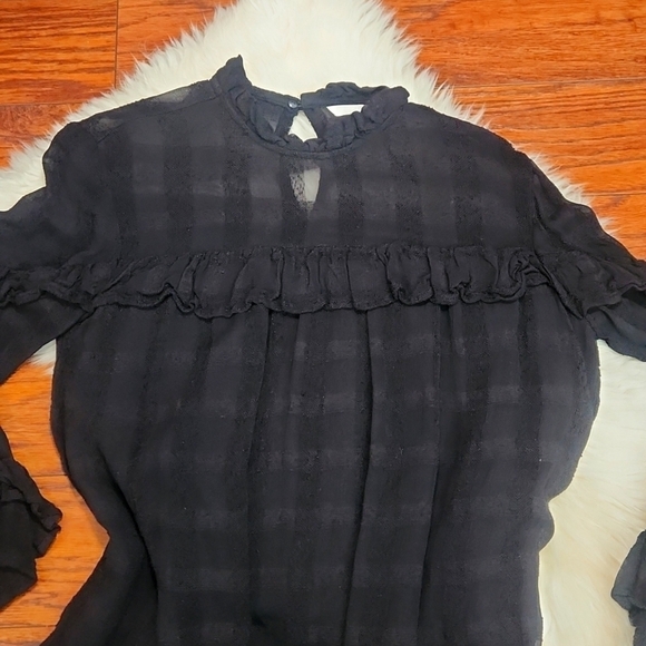 H&M Black Ruffle Sheath Dress - Picture 3 of 6